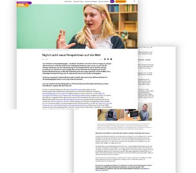 Screenshots des Blogs auf den der Artikel verweist
